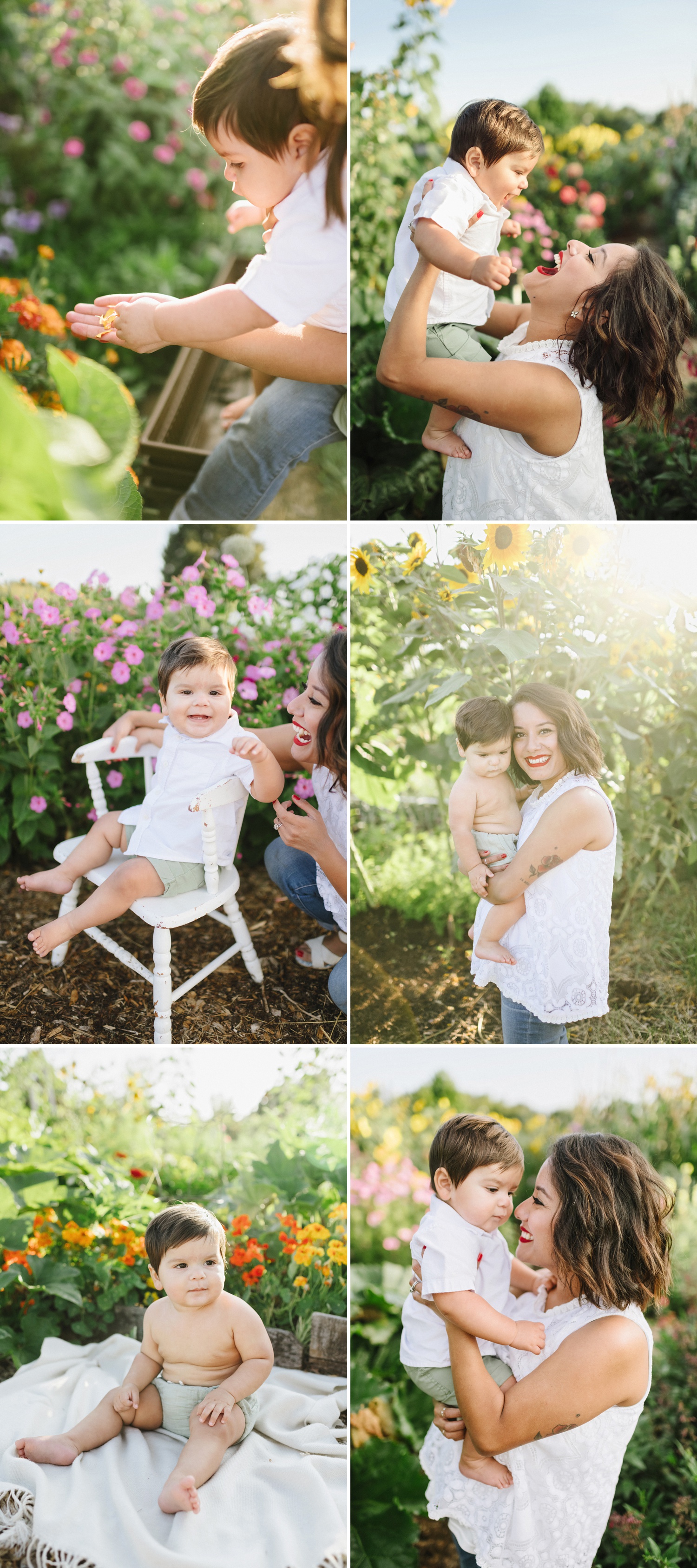 Nine-month old baby session at a garden in Salem, Oregon | Arcadian Photography