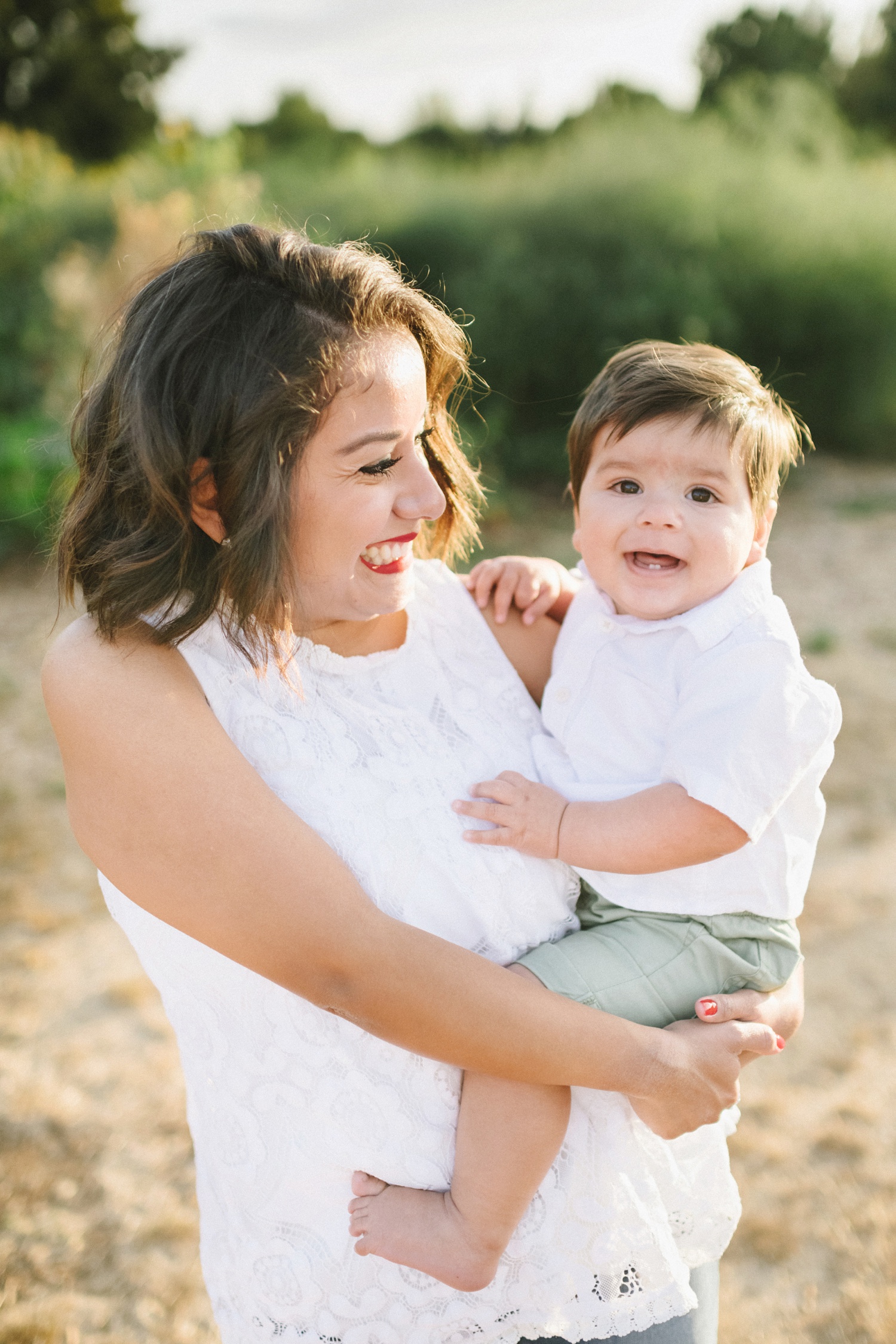 Happy nine-month old baby with mama! | Arcadian Photography