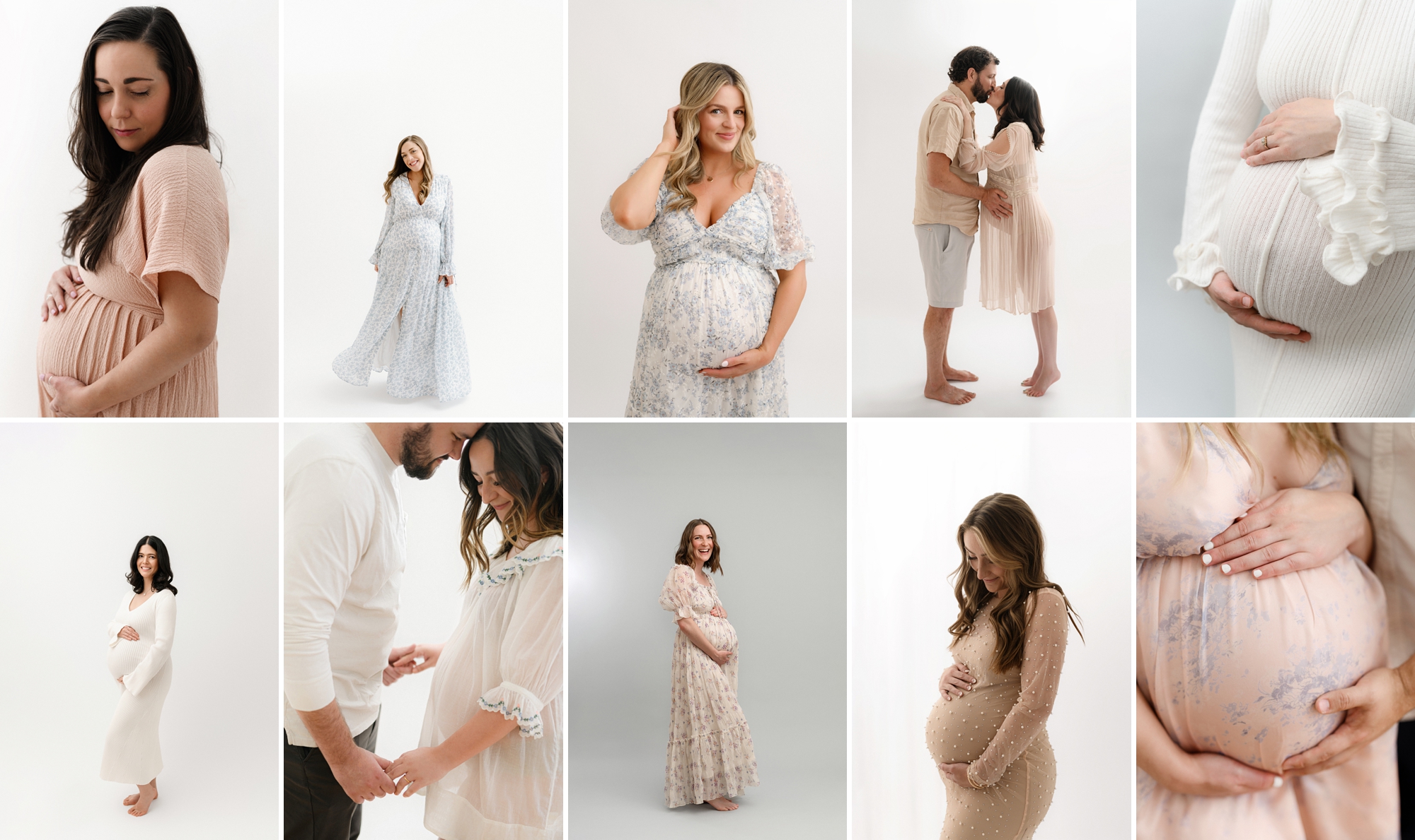 what to wear for maternity photos - dresses
