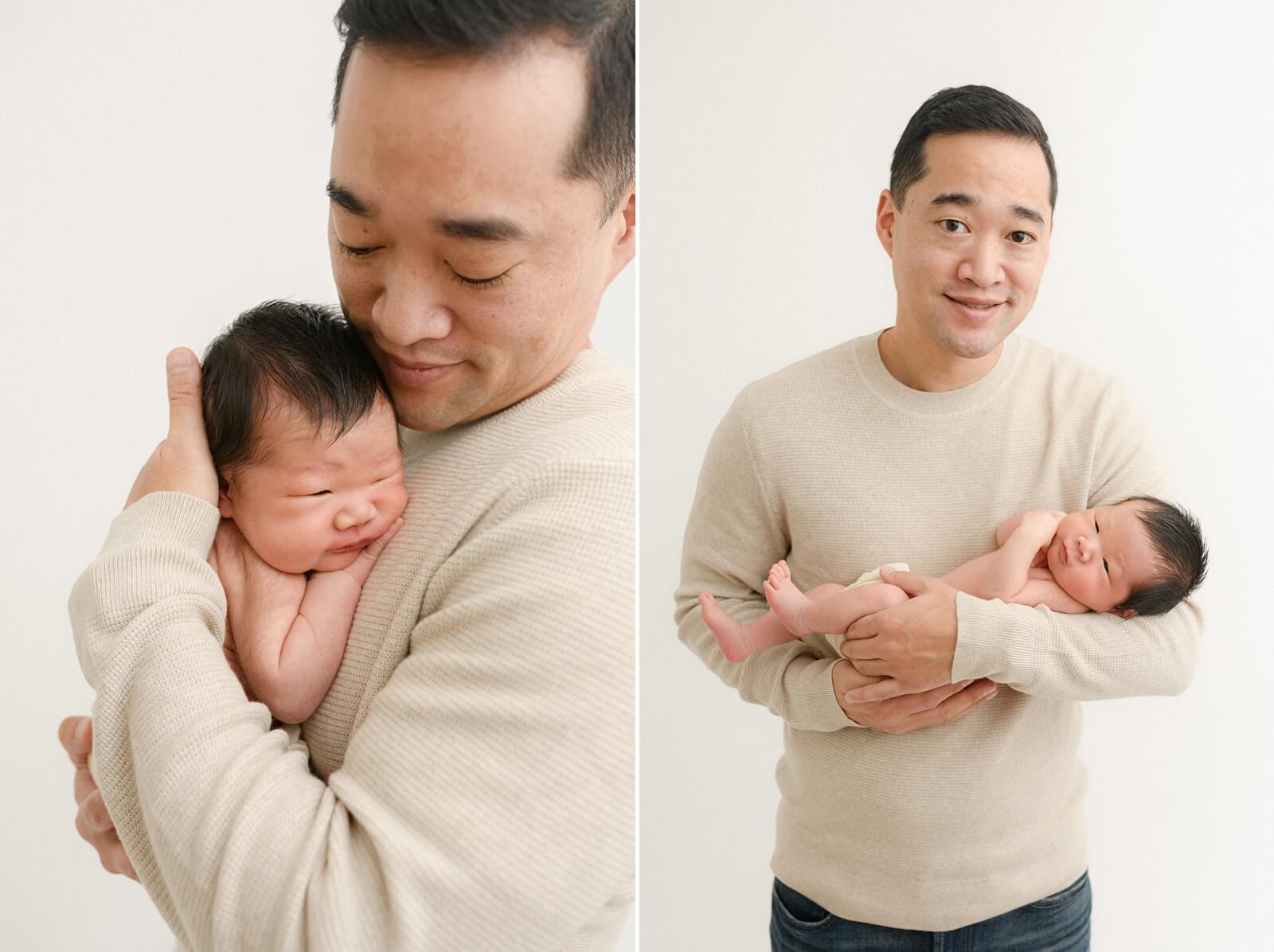 What should dads wear for newborn photos