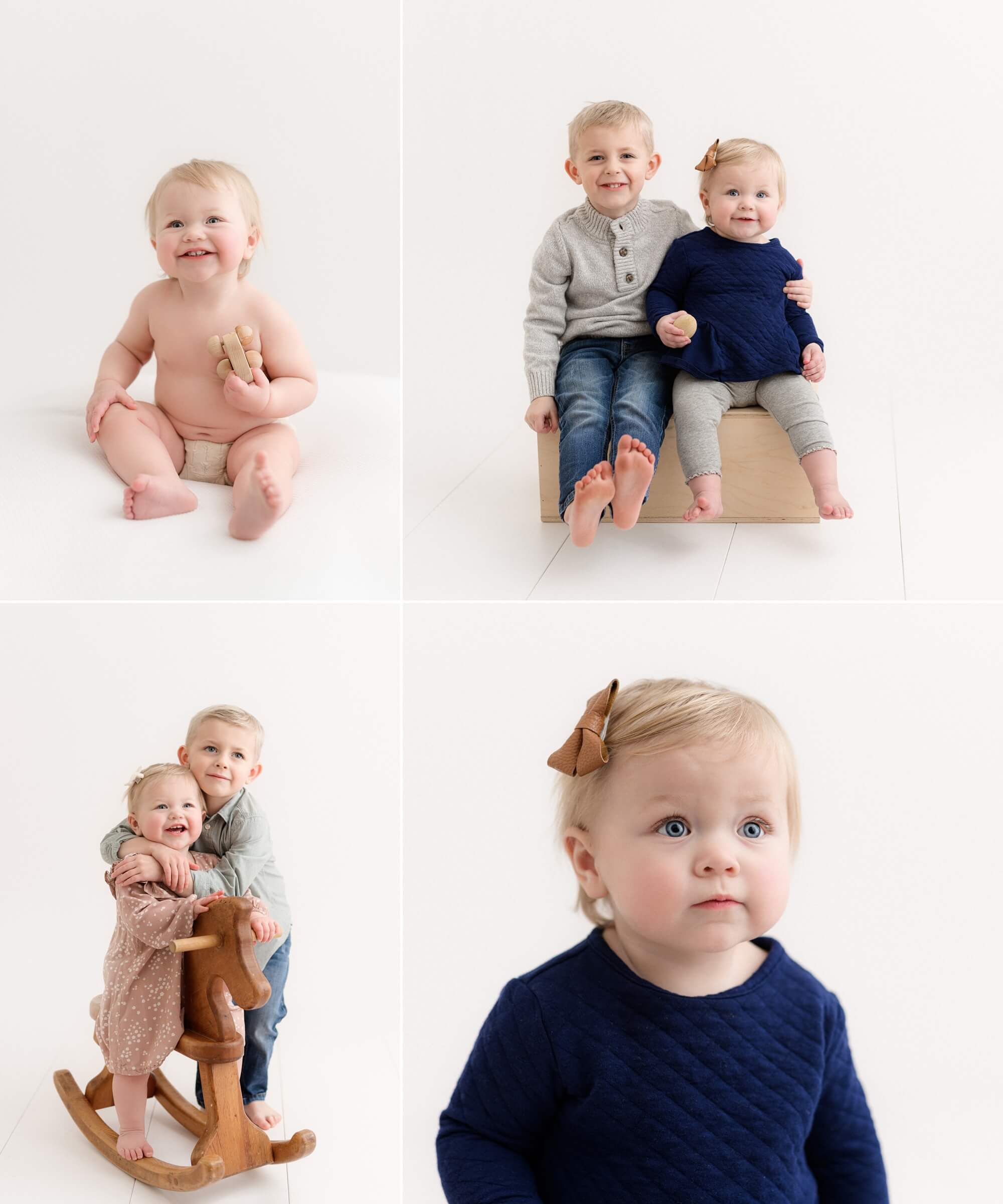 simple, modern 1-year baby photos