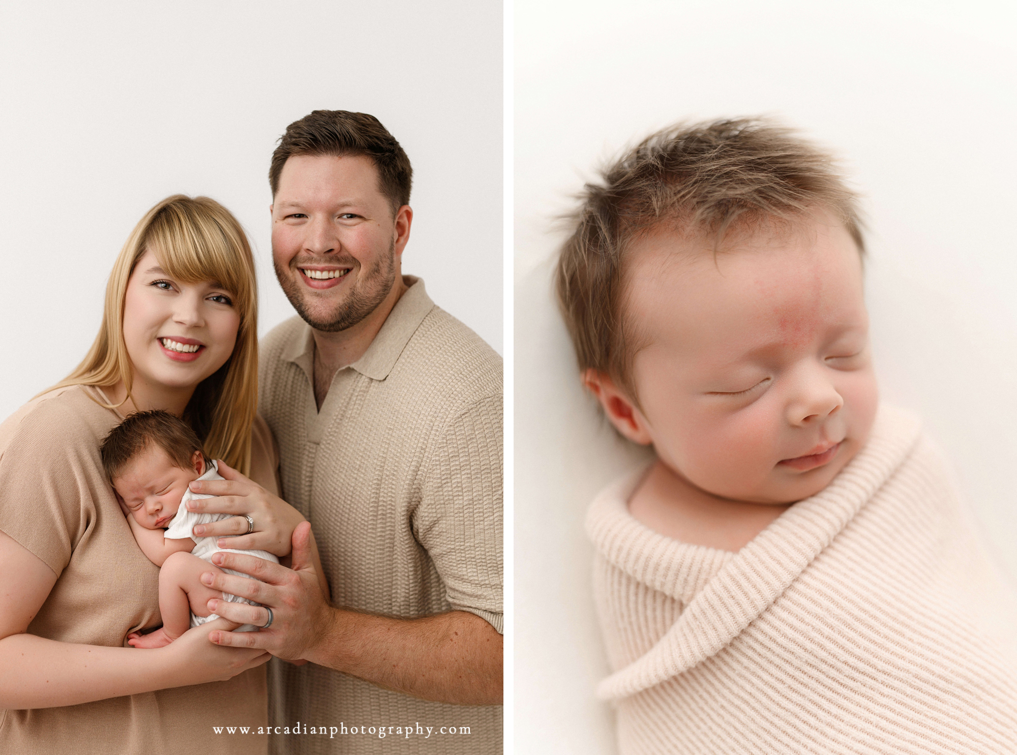 minimalist newborn photography in Salem Oregon