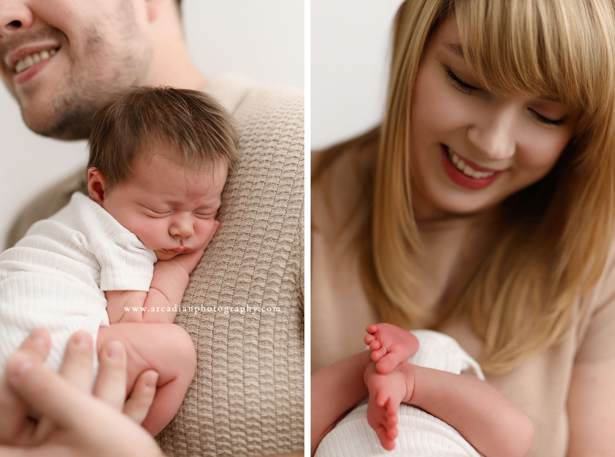 minimalist newborn photography in Salem Oregon