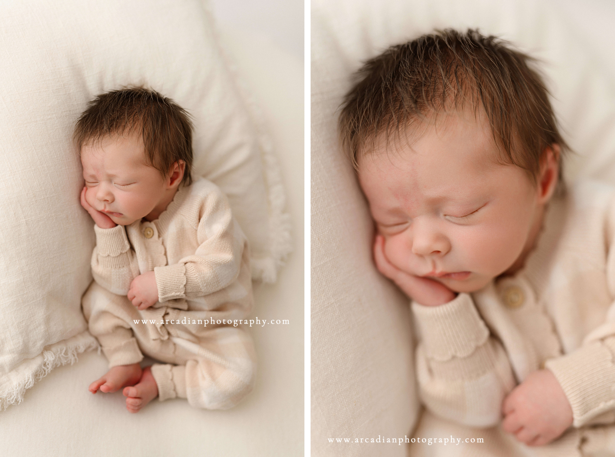 minimalist newborn photography in Salem Oregon